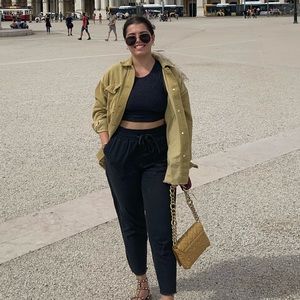 Olive Corduroy shacket